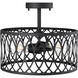 Arelyn 1 Light 13 inch Matte Black Indoor Semi-Flush Ceiling Light
